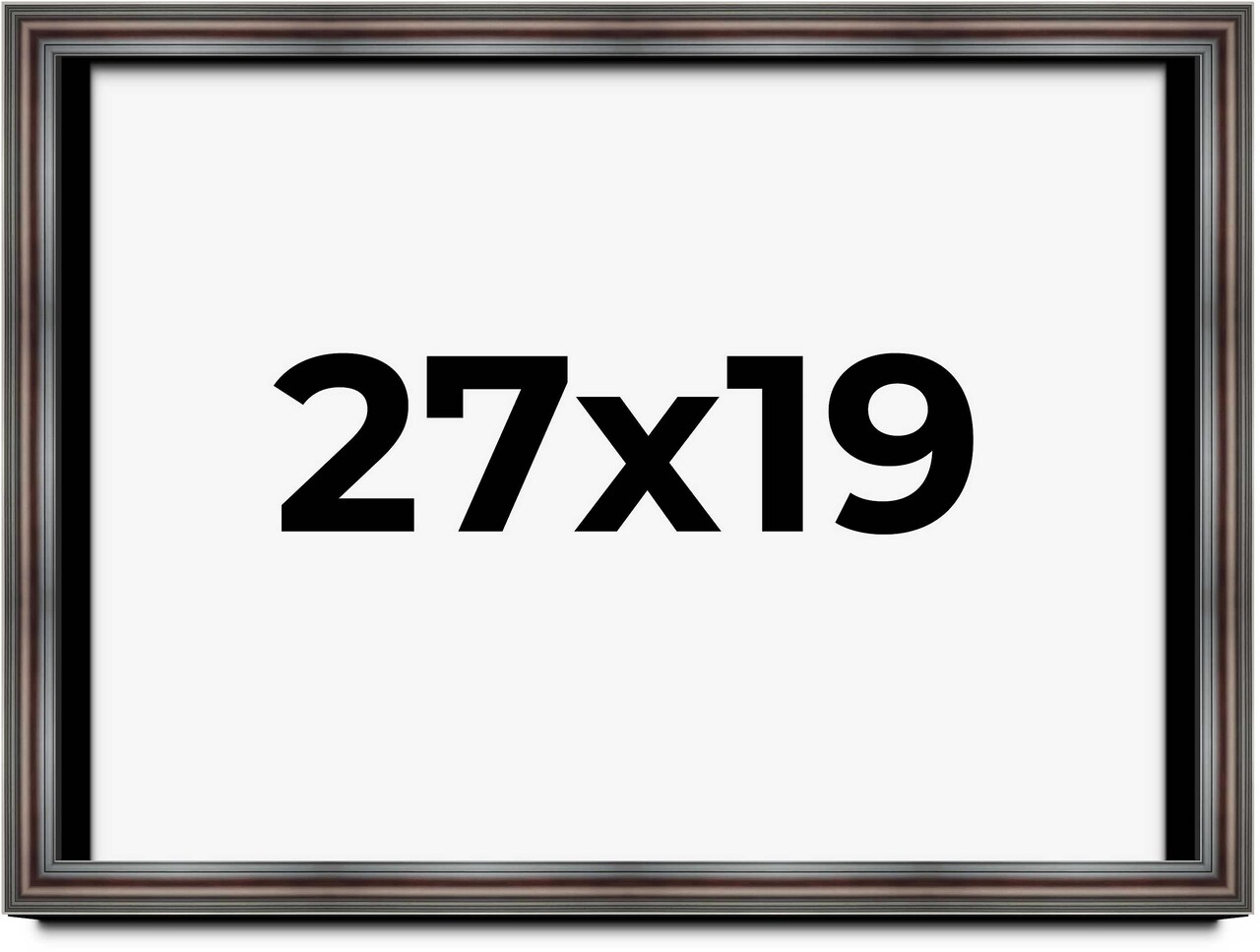 Shadow Box 1.75" Deep Brown Picture Frame - UV Acrylic, Backing Board, Hanging Hardware Included